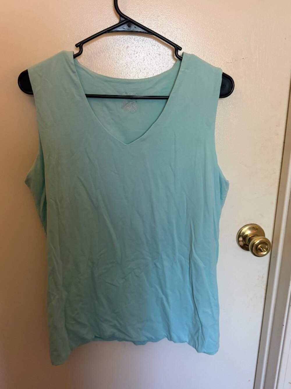 Merona Light Blue V-Neck Top W XL